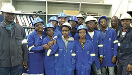 Group photograph with the technicians at Tata Steel.